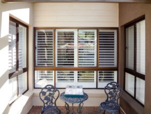 out door view of shutters
